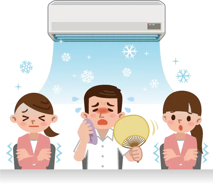 「人工の風」によって引き起こされる主な症状や疾患
